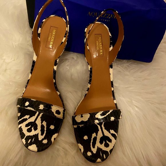 *Authentic* - Aquazzura - Never Worn , So Nude Sandal 105. (Out of Stock everwhe - Picture 1 of 4